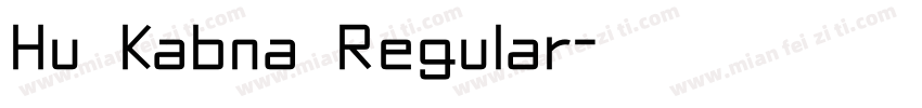 Hu Kabna Regular字体转换